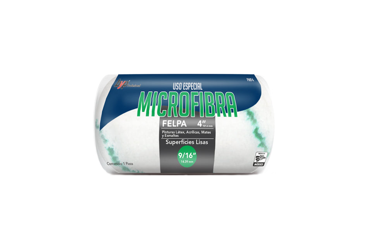 RODILLO LISO MICROFIBRA 3/4X4