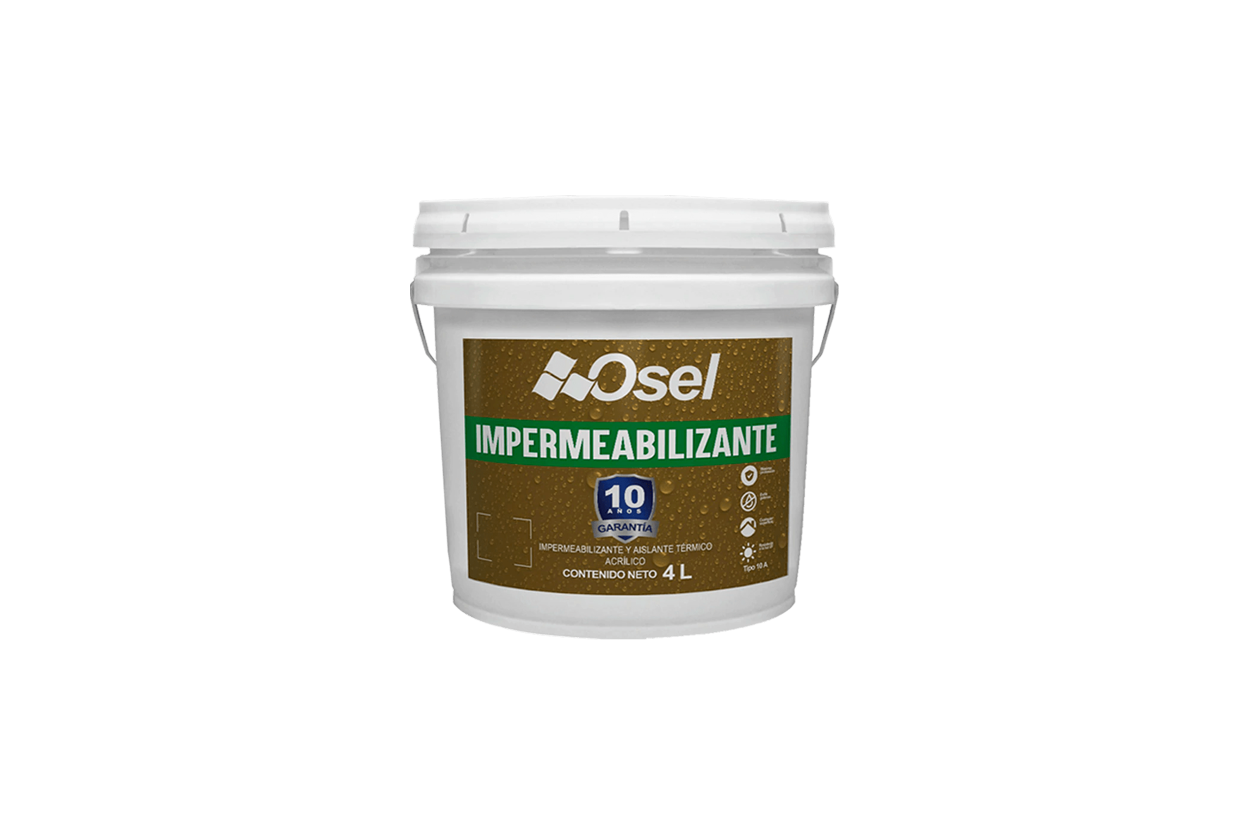 IMPERMEABILIZANTE AISLANTE TERMICO ACRILICO 10 AÑOS BLANCO