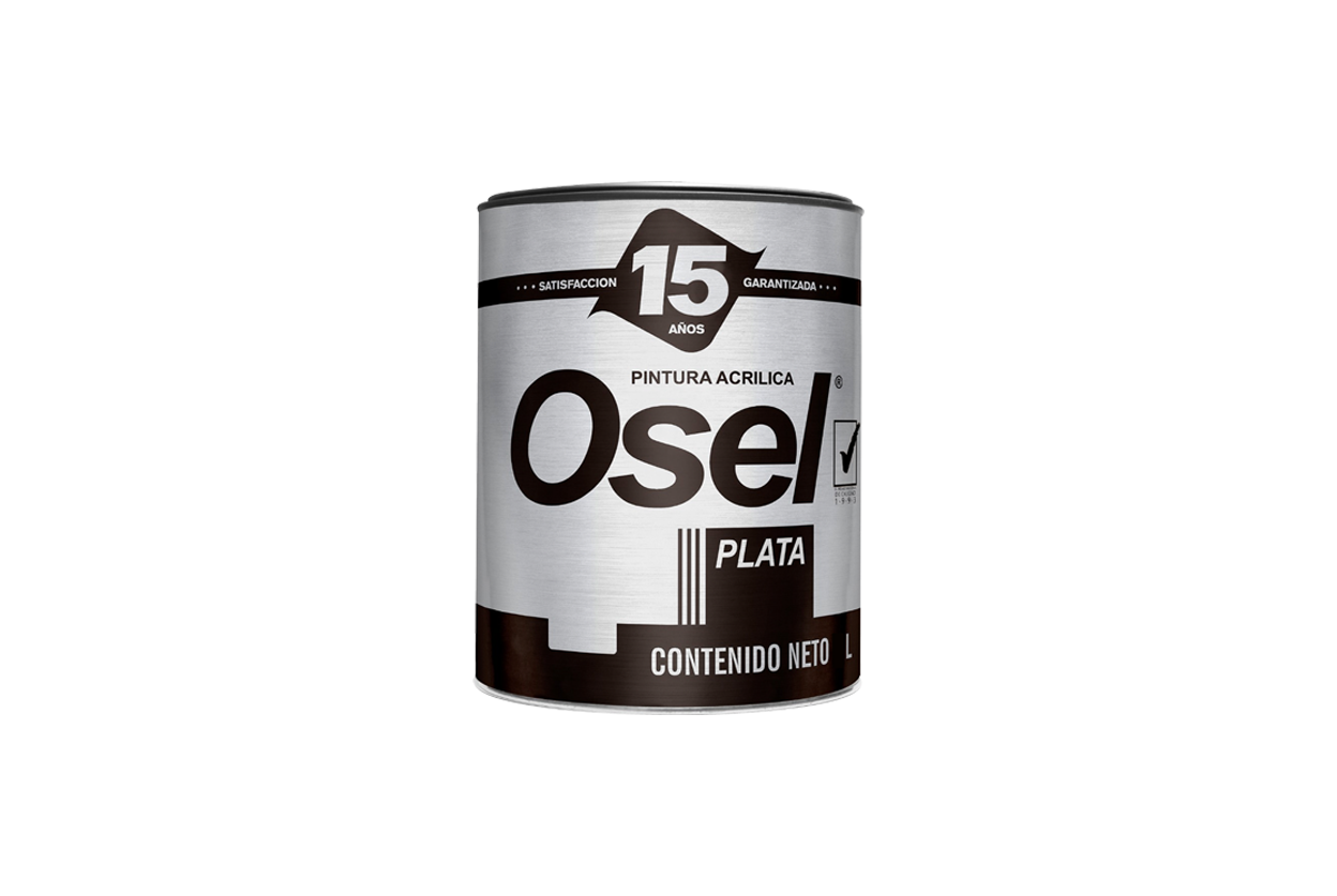 ACRILICA PLATA 15 AÑOS MATE